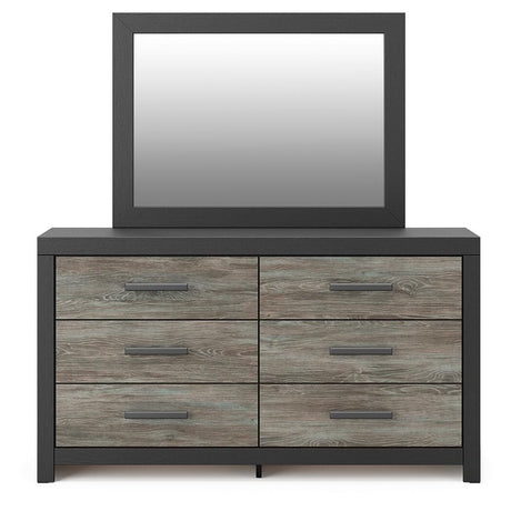 Broachmyn Black/Gray Full Bookcase Bed, Dresser and Mirror from Ashley - Luna Furniture
