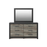 Broachmyn Black/Gray Bookcase Panel Bedroom Set from Ashley - Luna Furniture
