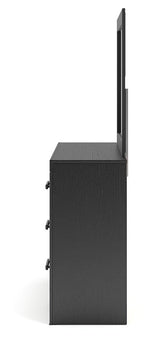Broachmyn Black/Gray Dresser and Mirror from Ashley - Luna Furniture