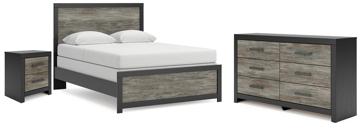 Broachmyn Queen Panel Bed, Dresser and Nightstand from Ashley - Luna Furniture
