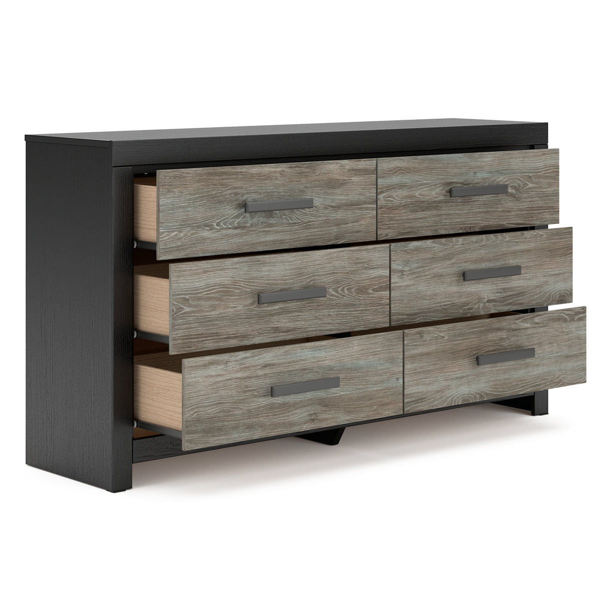 Broachmyn Black/Gray Bookcase Panel Bedroom Set from Ashley - Luna Furniture