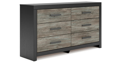 Broachmyn Black/Gray Queen Bookcase Panel Bed, Dresser and Nightstand from Ashley - Luna Furniture