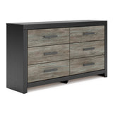 Broachmyn Black/Gray Bookcase Panel Bedroom Set from Ashley - Luna Furniture