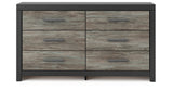 Broachmyn Black/Gray Queen Bookcase Panel Bed, Dresser and Nightstand from Ashley - Luna Furniture