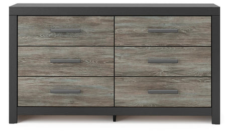 Broachmyn Black/Gray Queen Bookcase Panel Bed, Dresser and Nightstand from Ashley - Luna Furniture