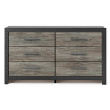 Broachmyn Black/Gray Bookcase Panel Bedroom Set from Ashley - Luna Furniture