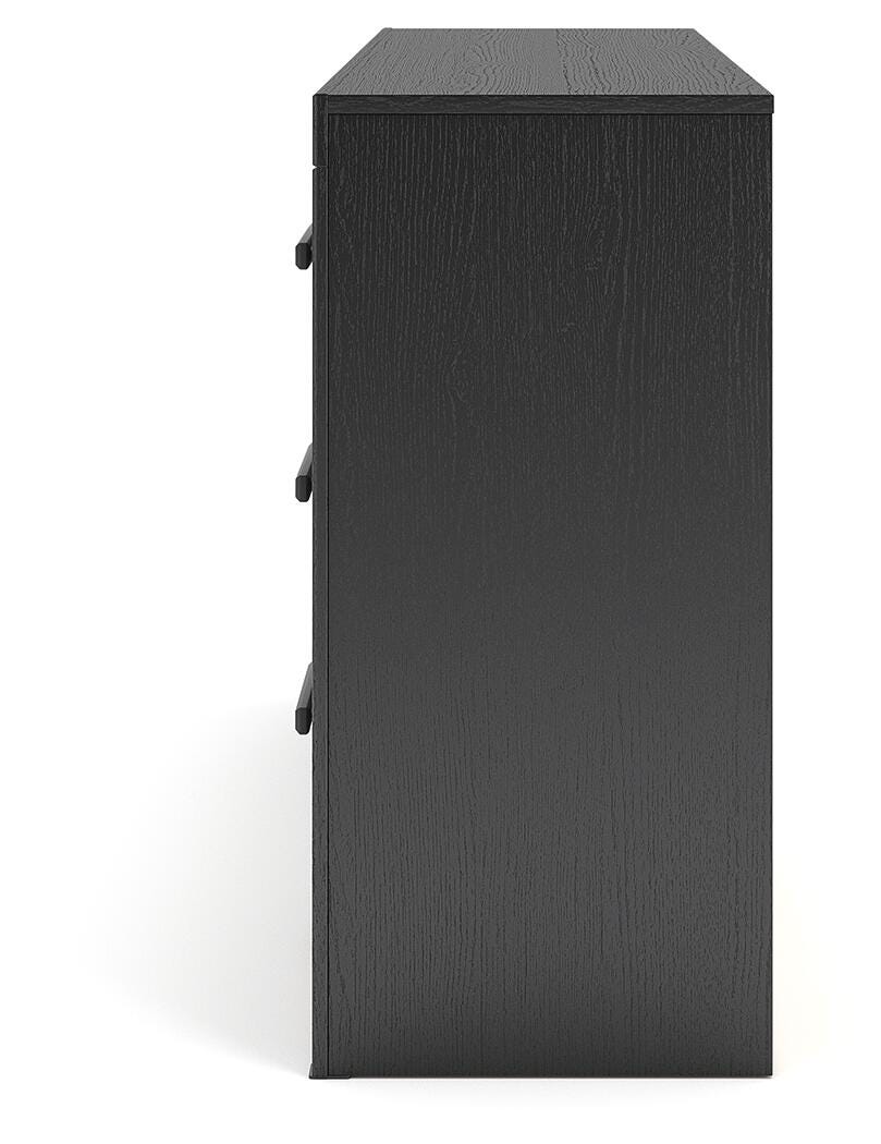 Broachmyn Black/Gray Queen Bookcase Panel Bed, Dresser and Nightstand from Ashley - Luna Furniture