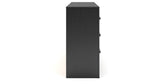 Broachmyn Black/Gray Queen Bookcase Panel Bed, Dresser and Nightstand from Ashley - Luna Furniture