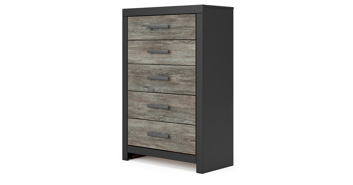 Broachmyn Black/Gray Chest of Drawers from Ashley Furniture - Luna Furniture