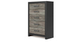 Broachmyn Black/Gray Chest of Drawers from Ashley Furniture - Luna Furniture