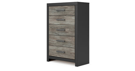 Broachmyn Black/Gray Chest of Drawers from Ashley Furniture - Luna Furniture