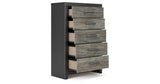 Broachmyn Black/Gray Chest of Drawers from Ashley Furniture - Luna Furniture