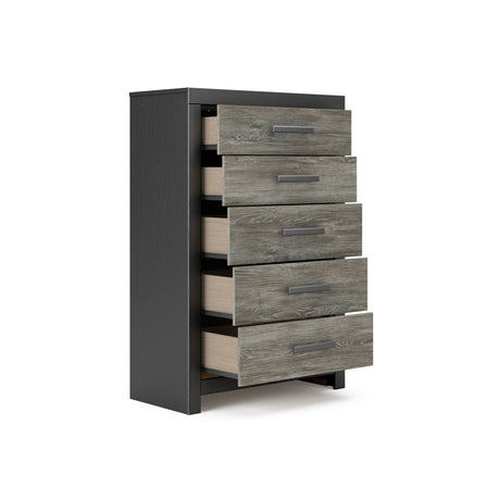 Broachmyn Black/Gray Panel Bedroom Set from Ashley - Luna Furniture
