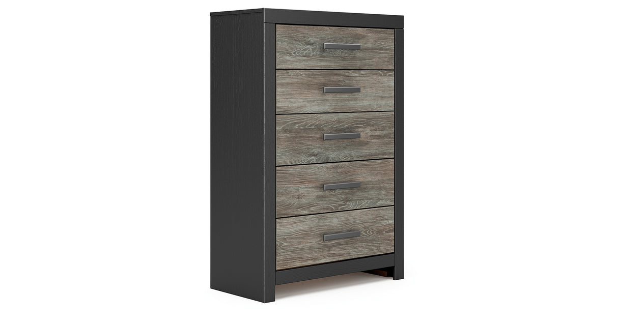 Broachmyn Black/Gray Chest of Drawers from Ashley Furniture - Luna Furniture