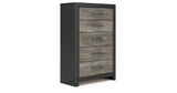 Broachmyn Black/Gray Chest of Drawers from Ashley Furniture - Luna Furniture