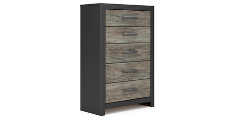 Broachmyn Black/Gray Chest of Drawers from Ashley Furniture - Luna Furniture