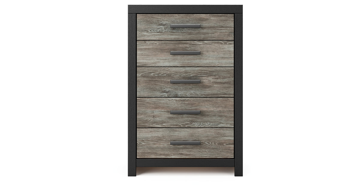 Broachmyn Black/Gray Chest of Drawers from Ashley Furniture - Luna Furniture