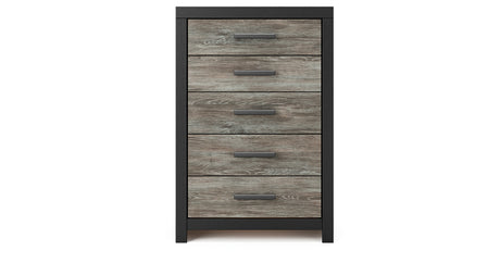 Broachmyn Black/Gray Chest of Drawers from Ashley Furniture - Luna Furniture