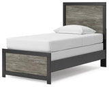 Broachmyn Black/Gray Twin Panel Bed, Dresser and Mirror from Ashley Furniture - Luna Furniture