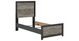 Broachmyn Black/Gray Twin Panel Bed, Dresser and Mirror from Ashley Furniture - Luna Furniture