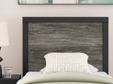 Broachmyn Black/Gray Twin Panel Bed, Dresser and Mirror from Ashley Furniture - Luna Furniture