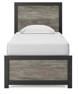 Broachmyn Black/Gray Twin Panel Bed, Dresser and Mirror from Ashley Furniture - Luna Furniture