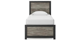 Broachmyn Black/Gray Twin Panel Bed, Dresser and Mirror from Ashley Furniture - Luna Furniture