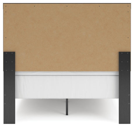 Broachmyn Black/Gray Full Panel Bed, Dresser and Mirror from Ashley Furniture - Luna Furniture