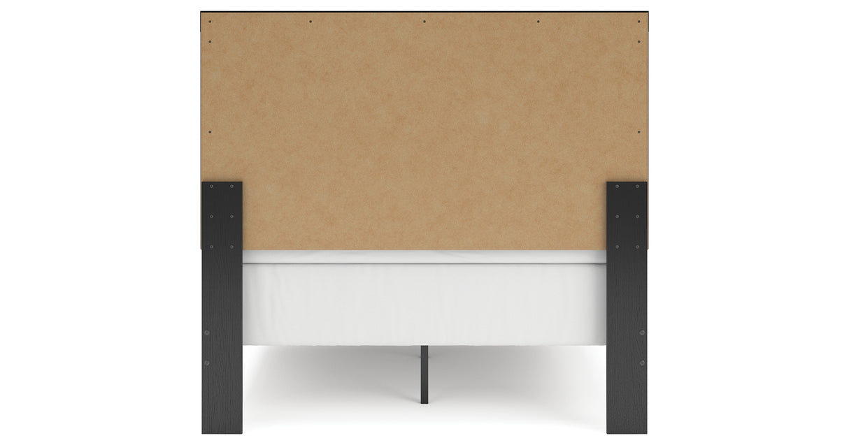 Broachmyn Black/Gray Full Panel Bed, Dresser and Mirror from Ashley Furniture - Luna Furniture