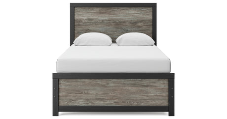 Broachmyn Black/Gray Full Panel Bed, Dresser and Mirror from Ashley Furniture - Luna Furniture