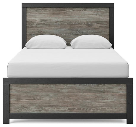 Broachmyn Black/Gray Full Panel Bed from Ashley Furniture - Luna Furniture