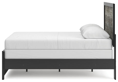 Broachmyn Black/Gray Full Panel Bed, Dresser and Mirror from Ashley Furniture - Luna Furniture