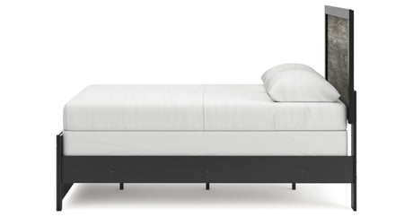 Broachmyn Black/Gray Full Panel Bed, Dresser and Mirror from Ashley Furniture - Luna Furniture