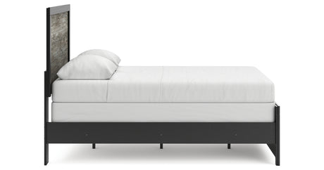 Broachmyn Black/Gray Full Panel Bed, Dresser and Mirror from Ashley Furniture - Luna Furniture