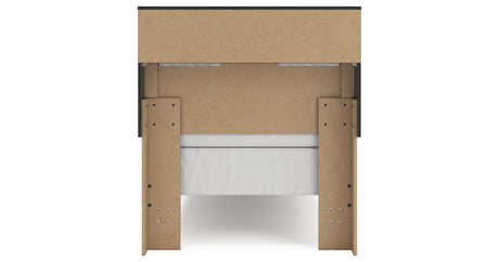 Broachmyn Black/Gray Twin Bookcase Bed from Ashley - Luna Furniture