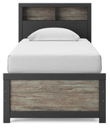Broachmyn Black/Gray Twin Bookcase Bed, Dresser and Mirror from Ashley - Luna Furniture