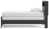 Broachmyn Black/Gray Twin Bookcase Bed, Dresser and Mirror from Ashley - Luna Furniture