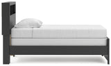 Broachmyn Black/Gray Twin Bookcase Bed, Dresser and Mirror from Ashley - Luna Furniture