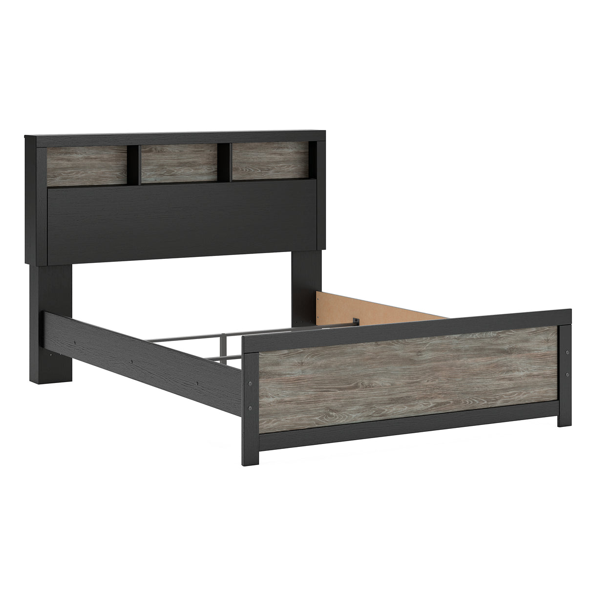 Broachmyn Black/Gray Bookcase Panel Bedroom Set from Ashley - Luna Furniture