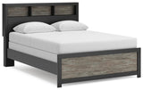 Broachmyn Black/Gray Queen Bookcase Bed, Dresser and Mirror from Ashley Furniture - Luna Furniture