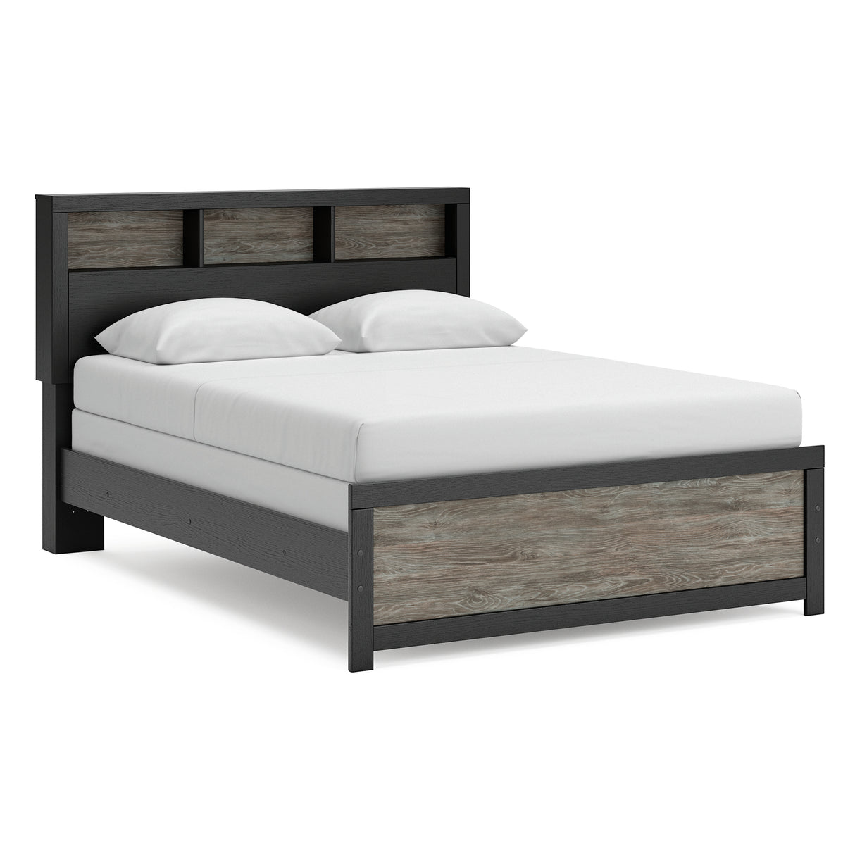Broachmyn Black/Gray Bookcase Panel Bedroom Set from Ashley - Luna Furniture