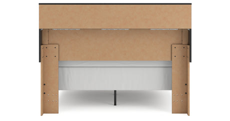 Broachmyn Black/Gray Queen Bookcase Bed, Dresser and Mirror from Ashley Furniture - Luna Furniture