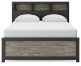 Broachmyn Black/Gray Queen Bookcase Bed from Ashley - Luna Furniture
