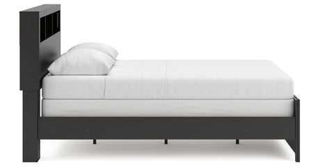 Broachmyn Black/Gray Queen Bookcase Bed from Ashley Furniture - Luna Furniture