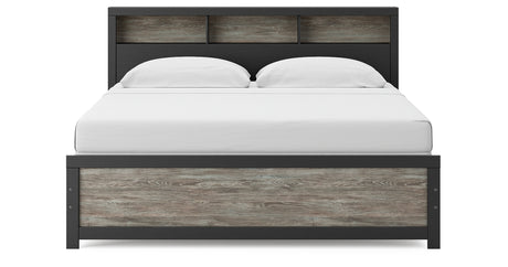 Broachmyn Black/Gray King Bookcase Bed from Ashley - Luna Furniture