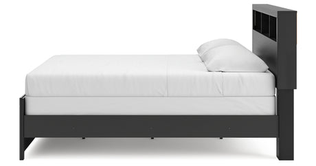 Broachmyn Black/Gray King Bookcase Bed from Ashley - Luna Furniture