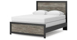 Broachmyn Black/Gray Queen Panel Bed, Dresser and Mirror from Ashley Furniture - Luna Furniture