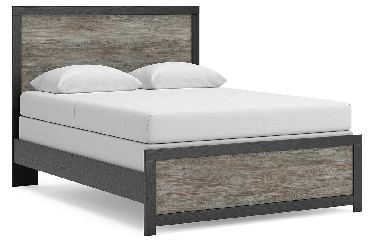 Broachmyn Black/Gray Queen Panel Bed from Ashley - Luna Furniture