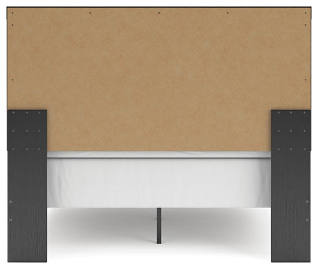 Broachmyn Black/Gray Queen Panel Bed, Dresser and Mirror from Ashley Furniture - Luna Furniture