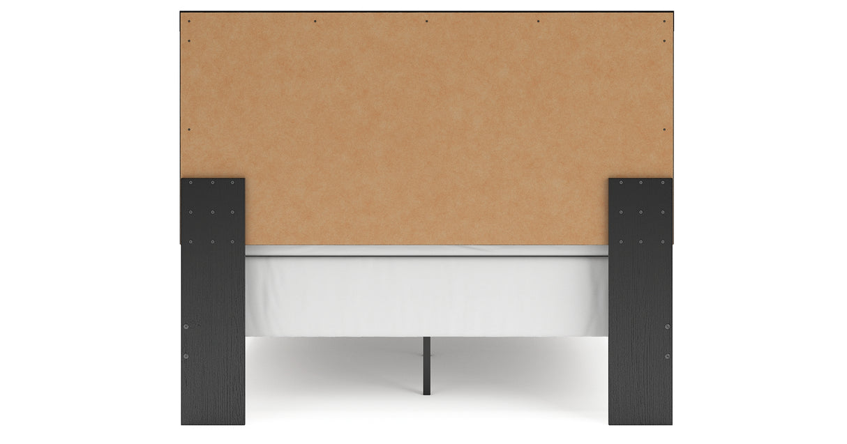Broachmyn Black/Gray Queen Panel Bed, Dresser and Mirror from Ashley Furniture - Luna Furniture